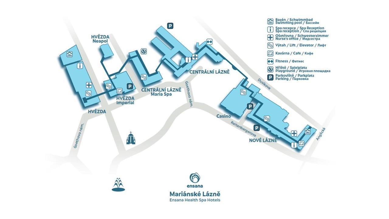 Ensana Nove Lazne Hotel Marianske Lazne Luaran gambar